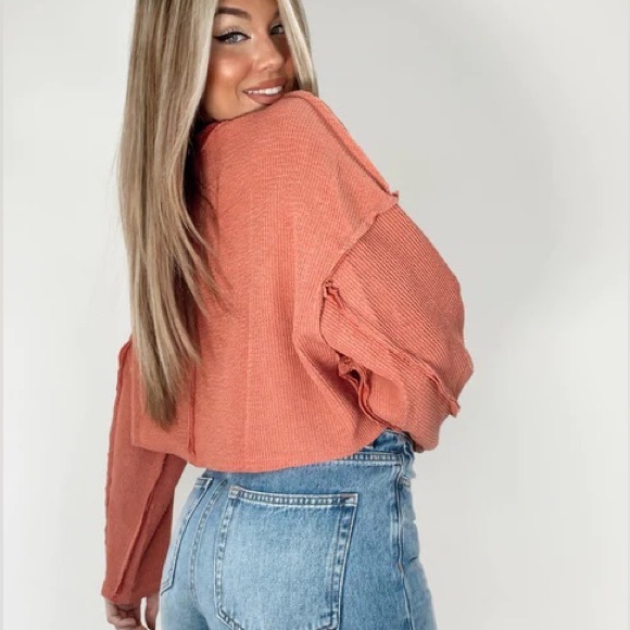 NWT Coral Please Explain Top - Picture 3 of 3